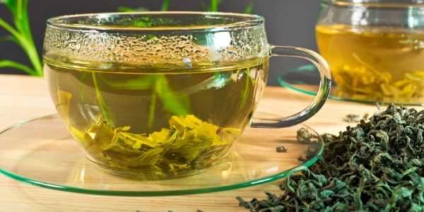Green tea also includes the amino acid L-theanine, which creates a relaxing effect by increasing the activity of the inhibitory neurotransmitter GABA.