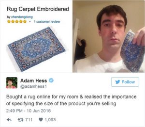Online shopping fails
