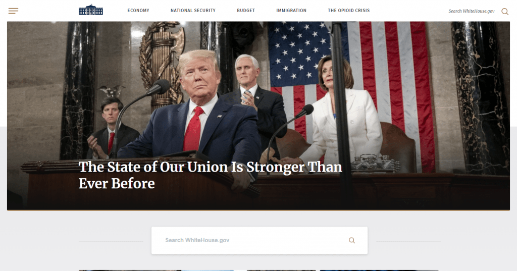 website white house