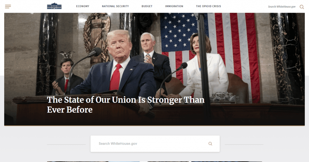 website white house