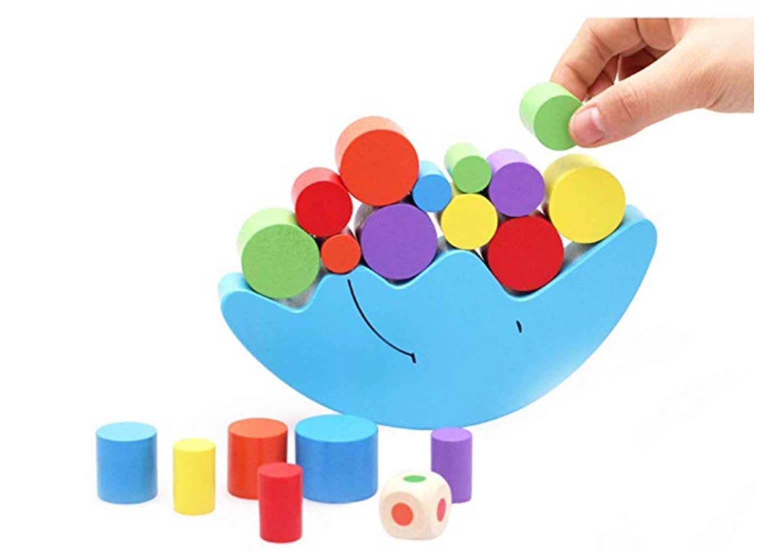 Wooden toy block game.
