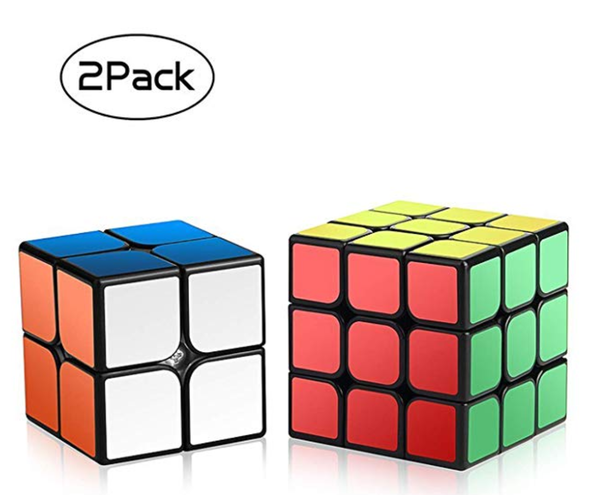 A 2 pack of Rubix cubes