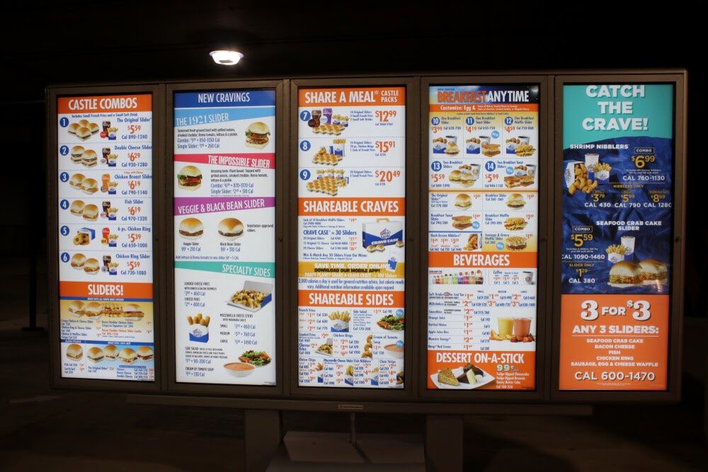 White Castle Menu