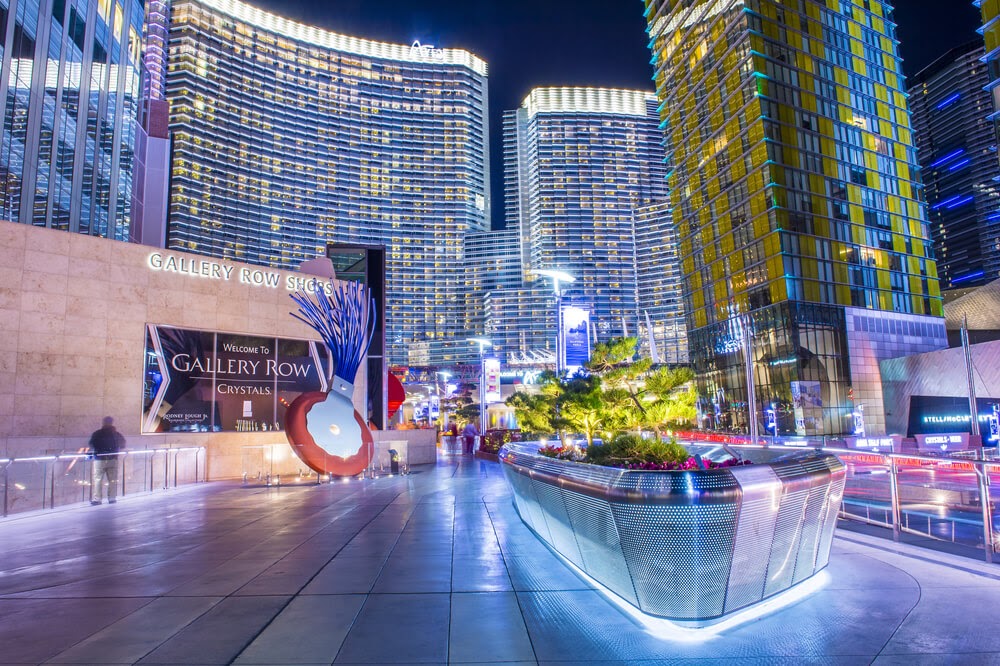 Las Vegas buildings at night