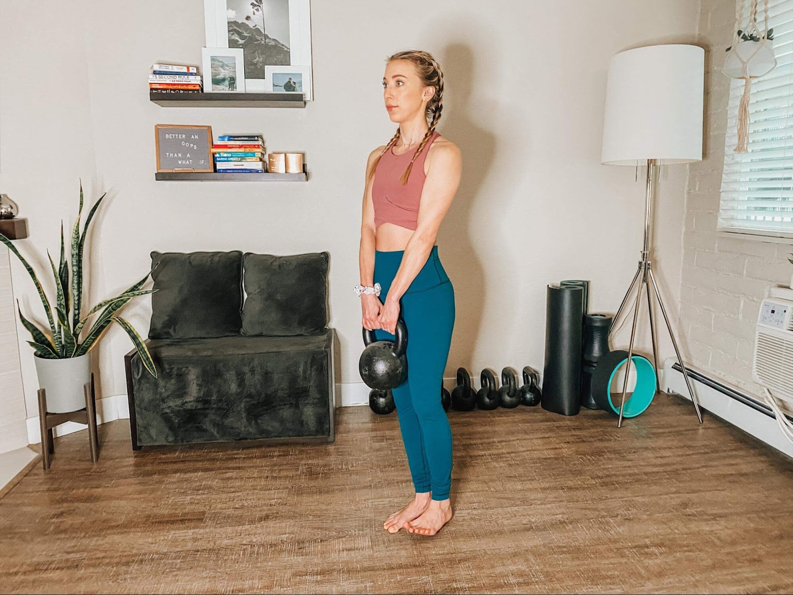 Woman performing a single-leg deadlift