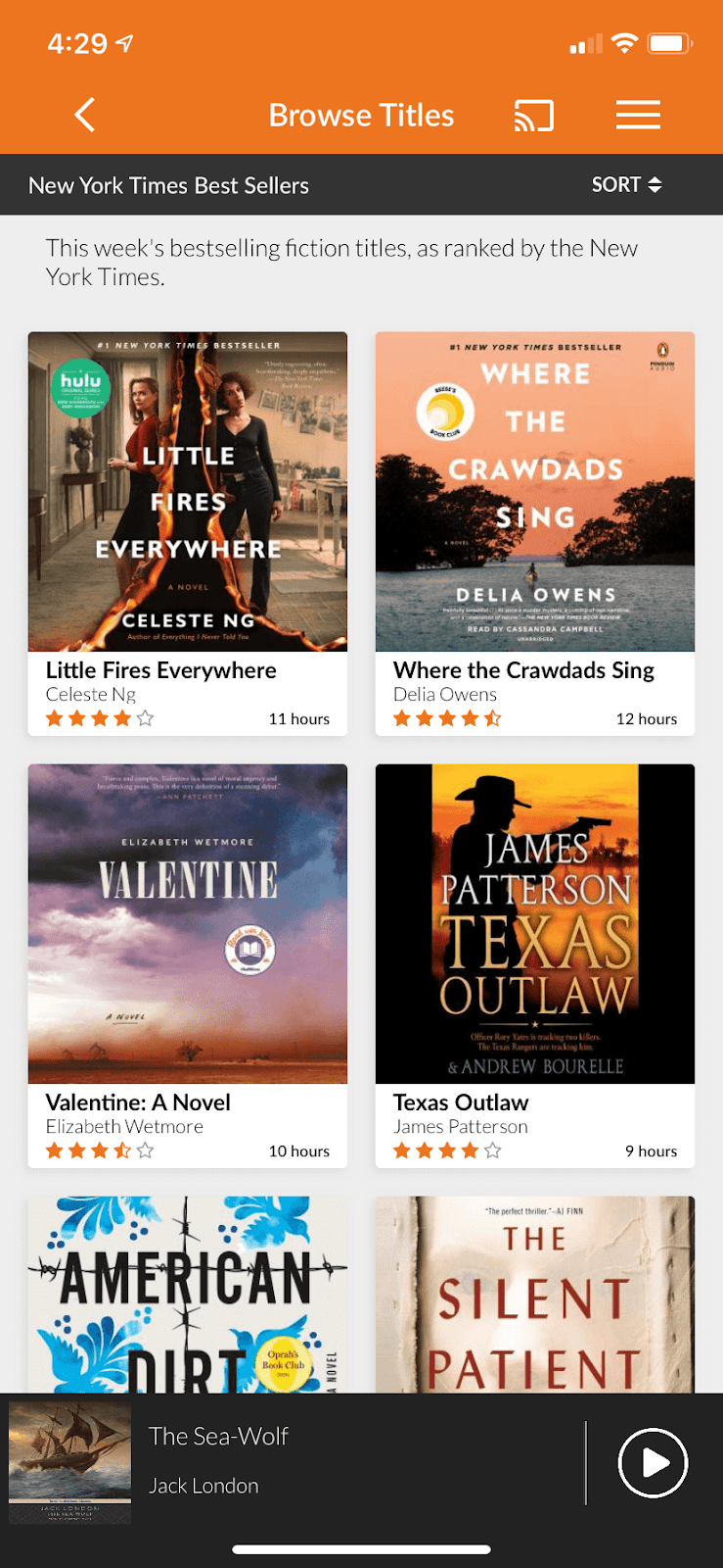 Audiobooks.com screen shot