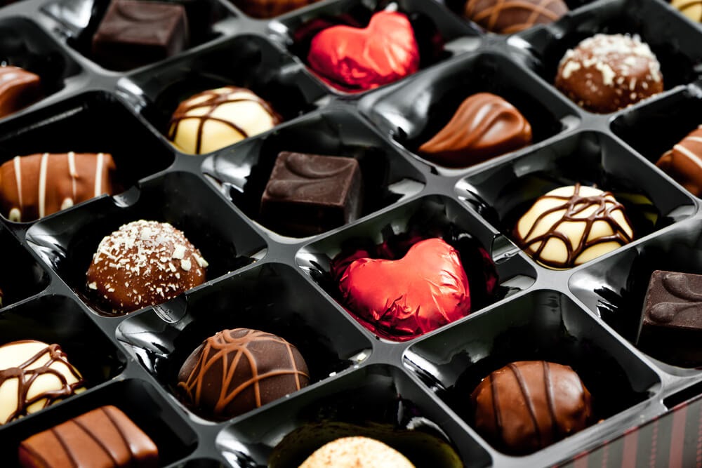 Candy in a box.
