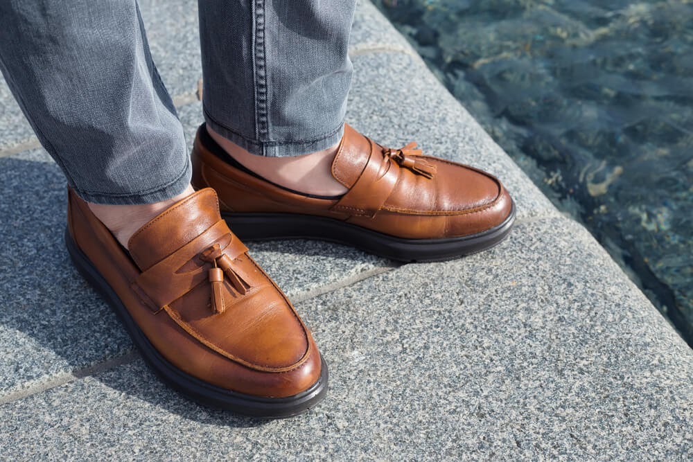 Brown loafers