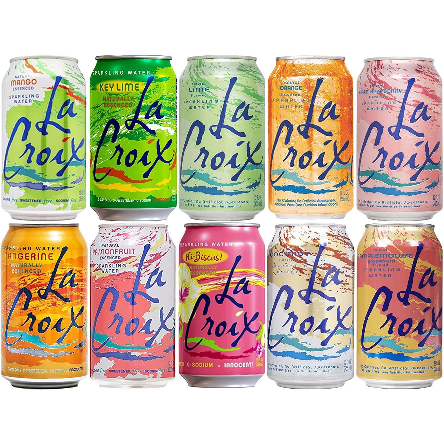La Croix water cans