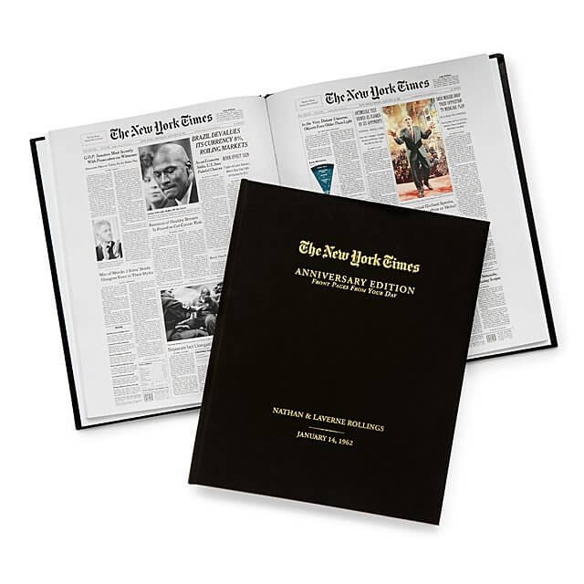 New York Times Custom Anniversary Book