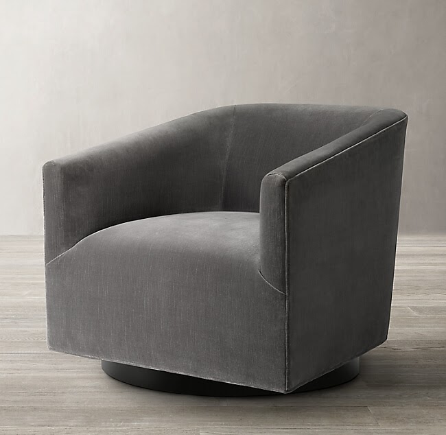 1950s Italian Shelter Arm Swivel Chair