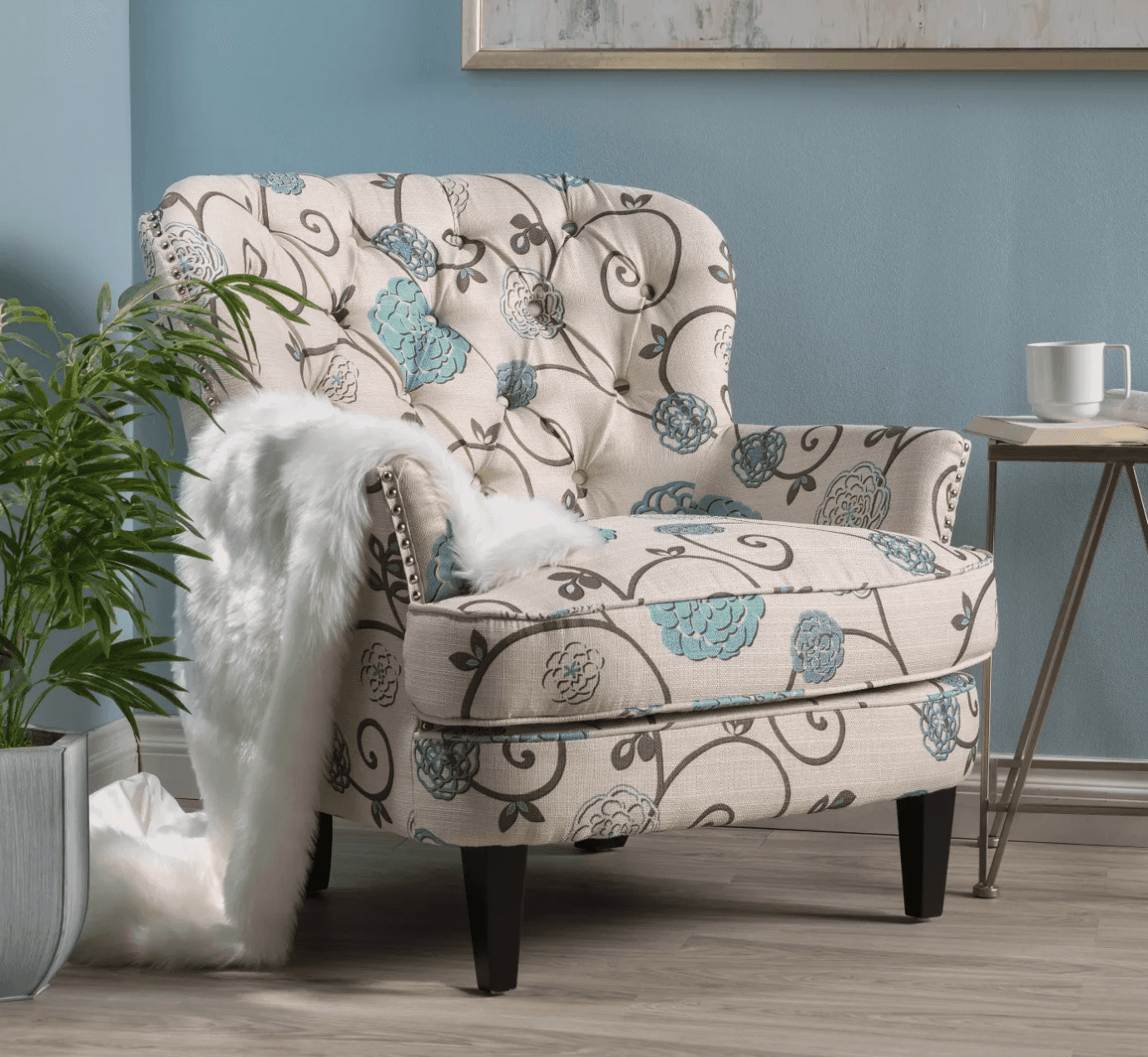Tafton Floral Club Chair