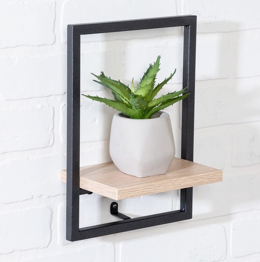 Honey-Can-Do Small Black Vertical Shelf