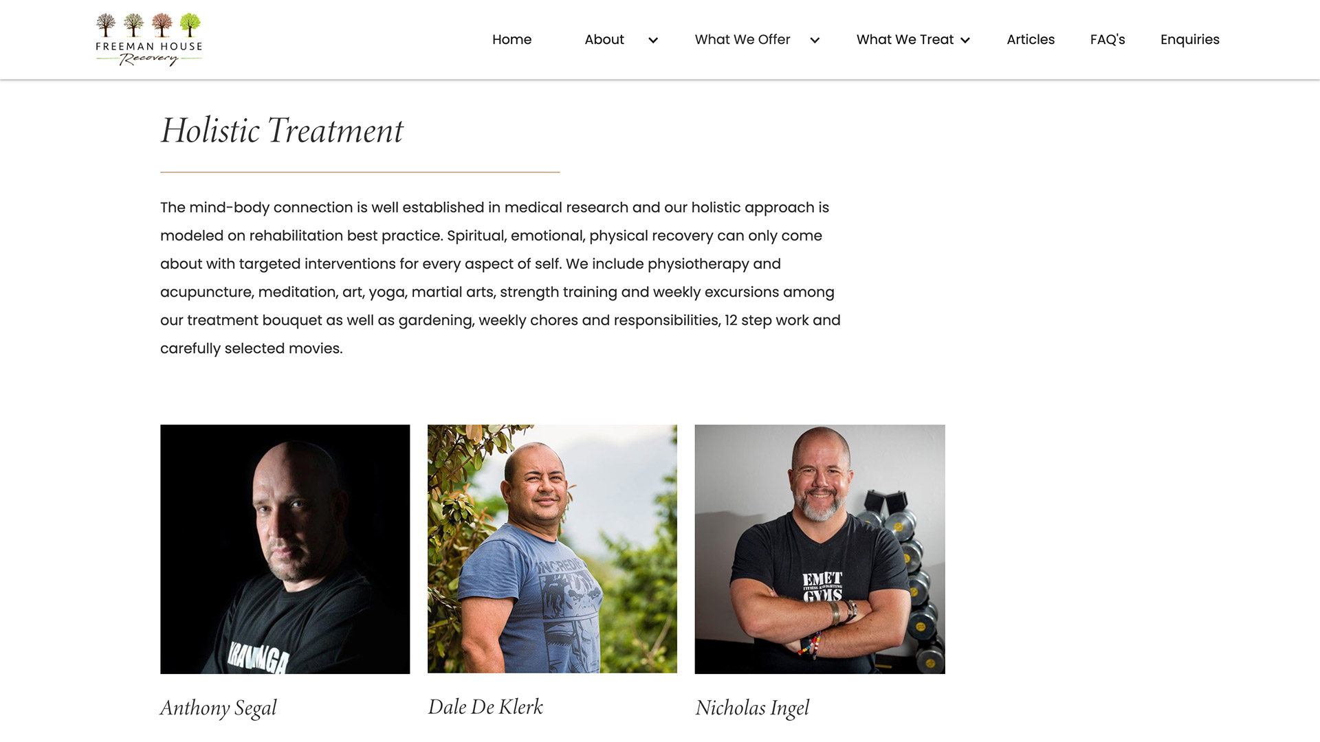 Holistic Recovery Page_Freeman Recover website