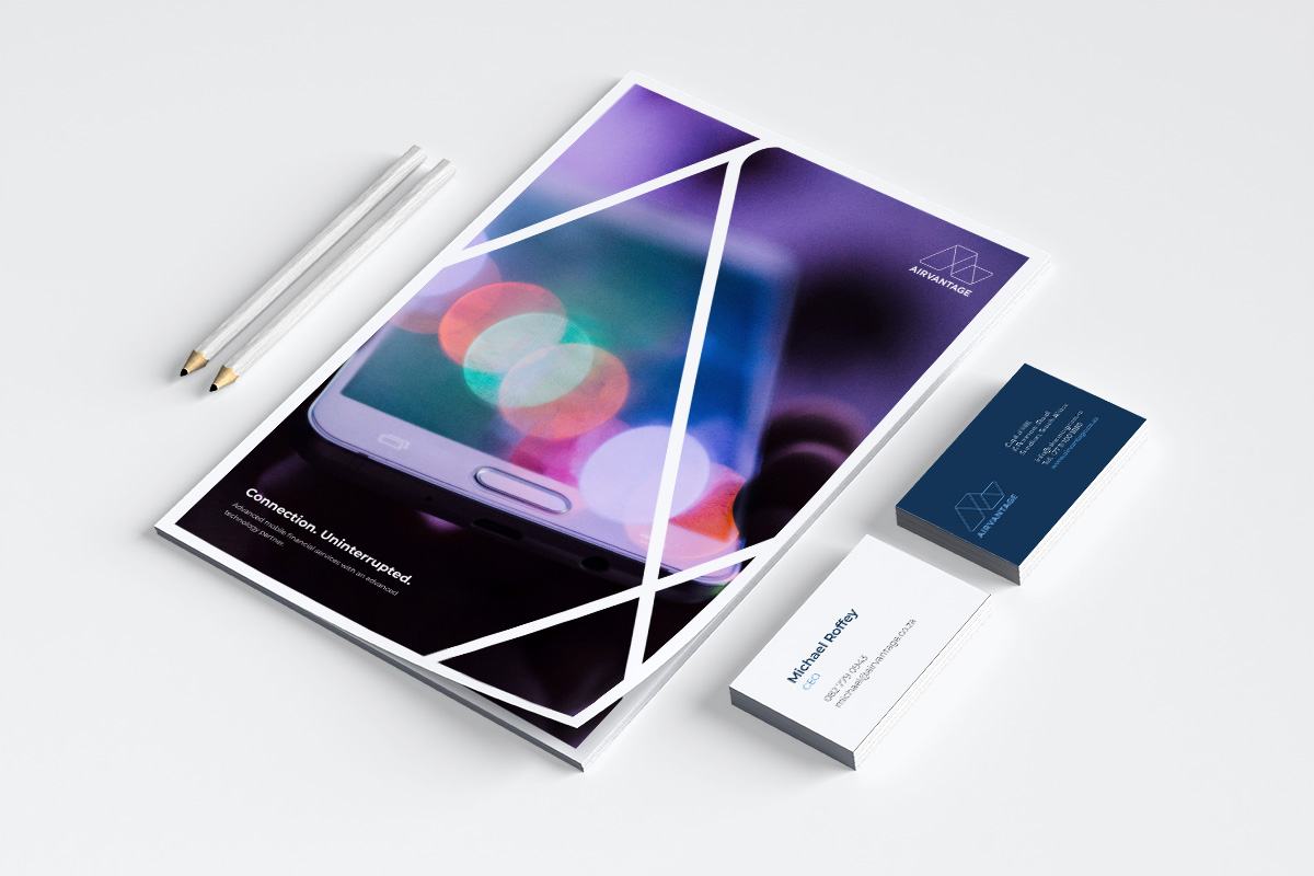Mockup of vehicle branding for Airvantage