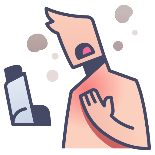 Trouble breathing icon