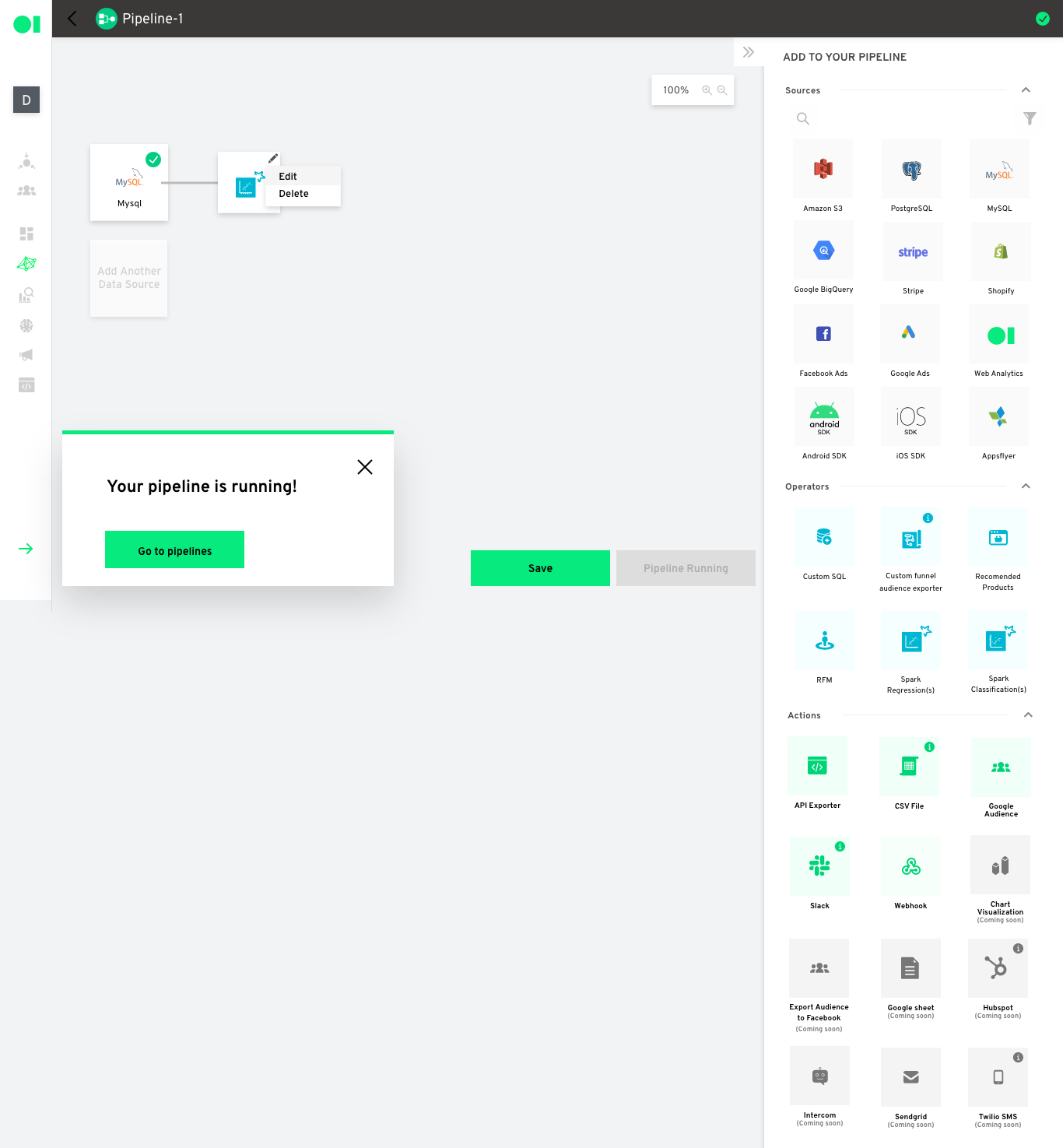 A machine learning model example