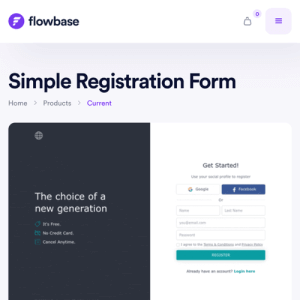 showcased project on flowbase