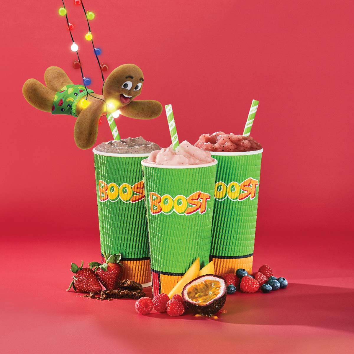 Catch Christmas at Boost Juice Boost has officially decked their halls!