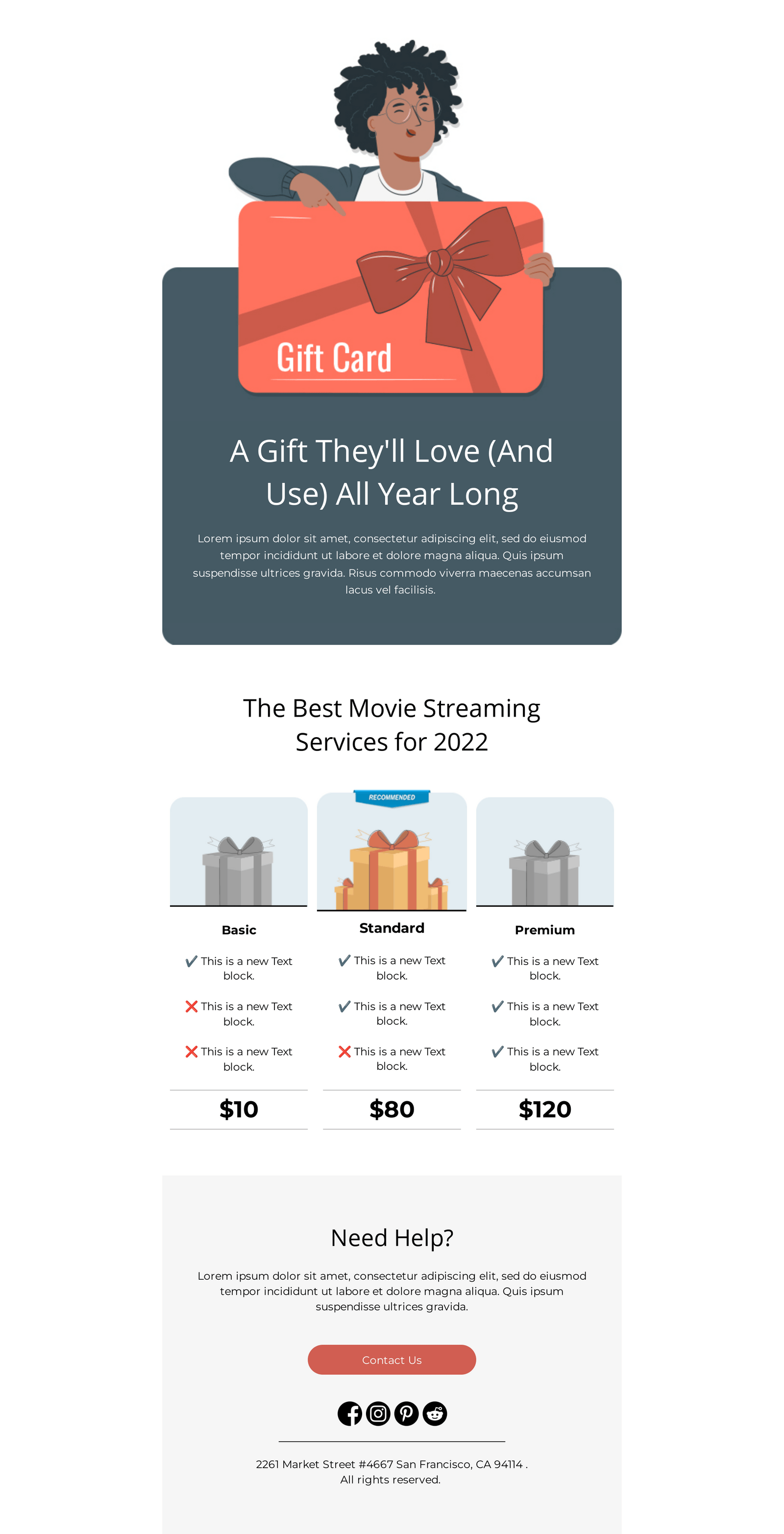 Free Email Templates for Subscription Unlayer