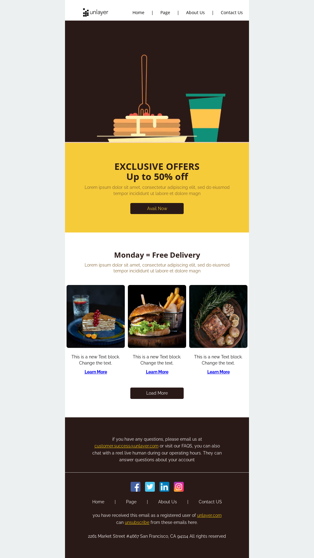 restaurant-deal-email-template-unlayer