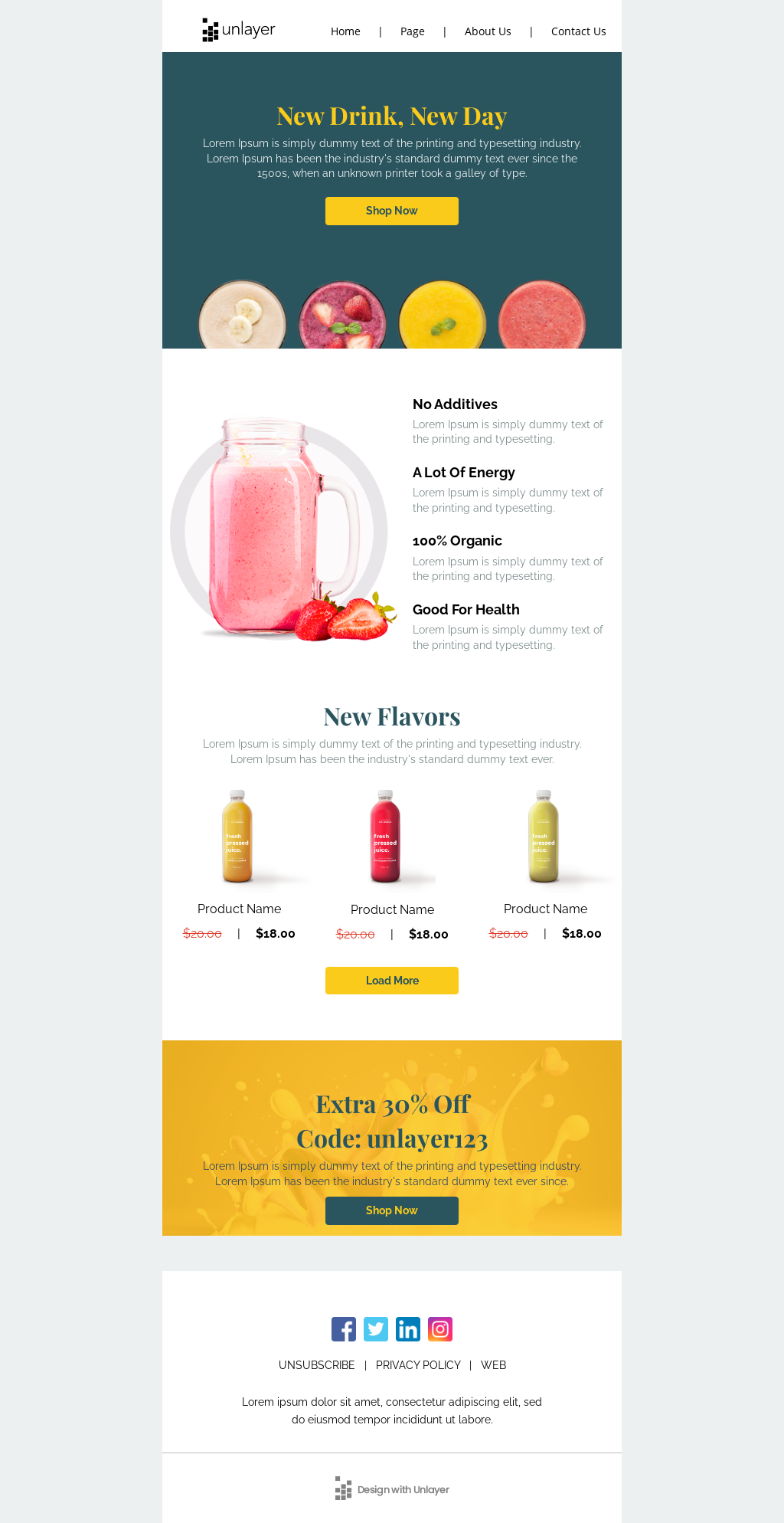 Independence sale email template unlayer