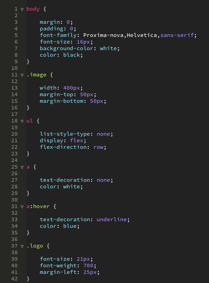 css voorbeeld code