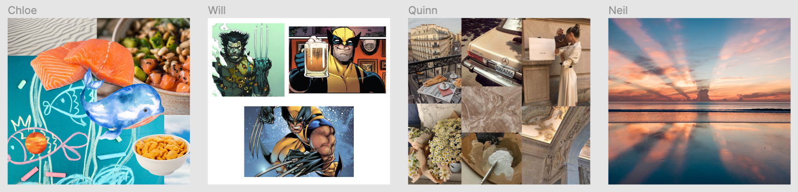 workplace team mood board