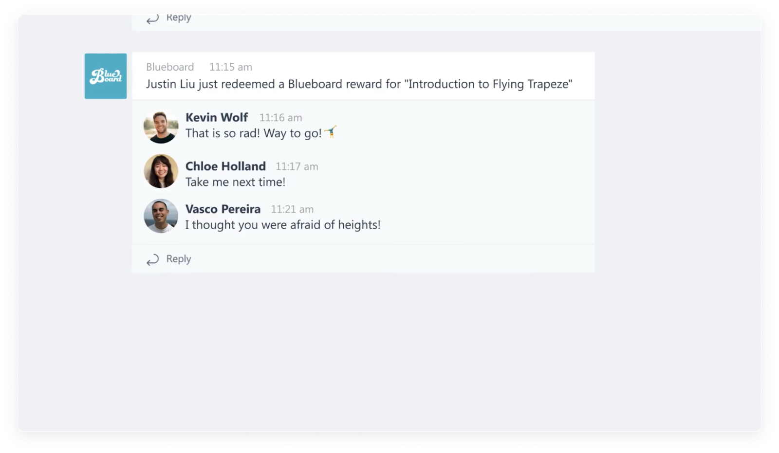 employee recognition channel in Microsoft teams