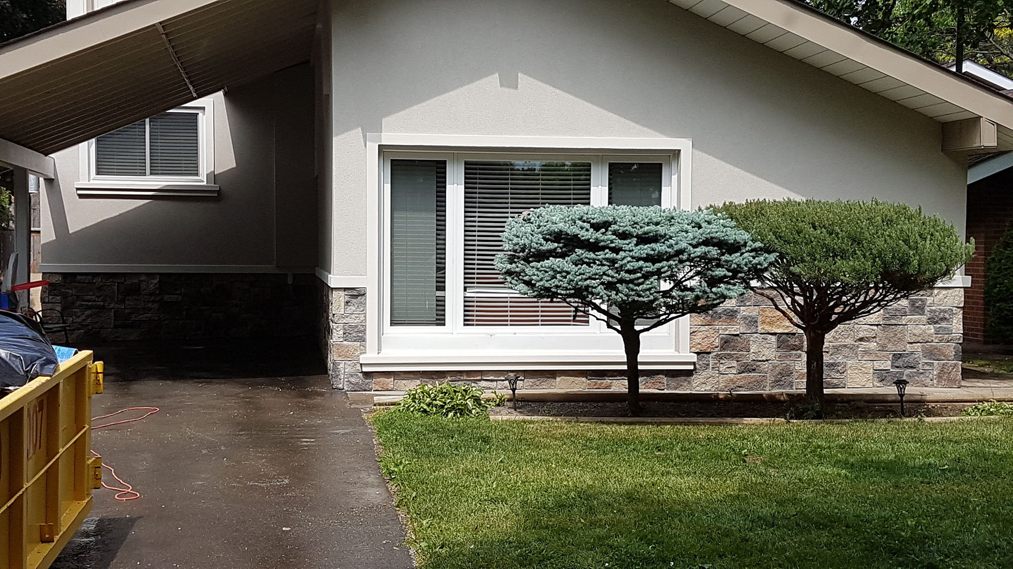 Stone Veneer &amp; Exterior Stucco Project