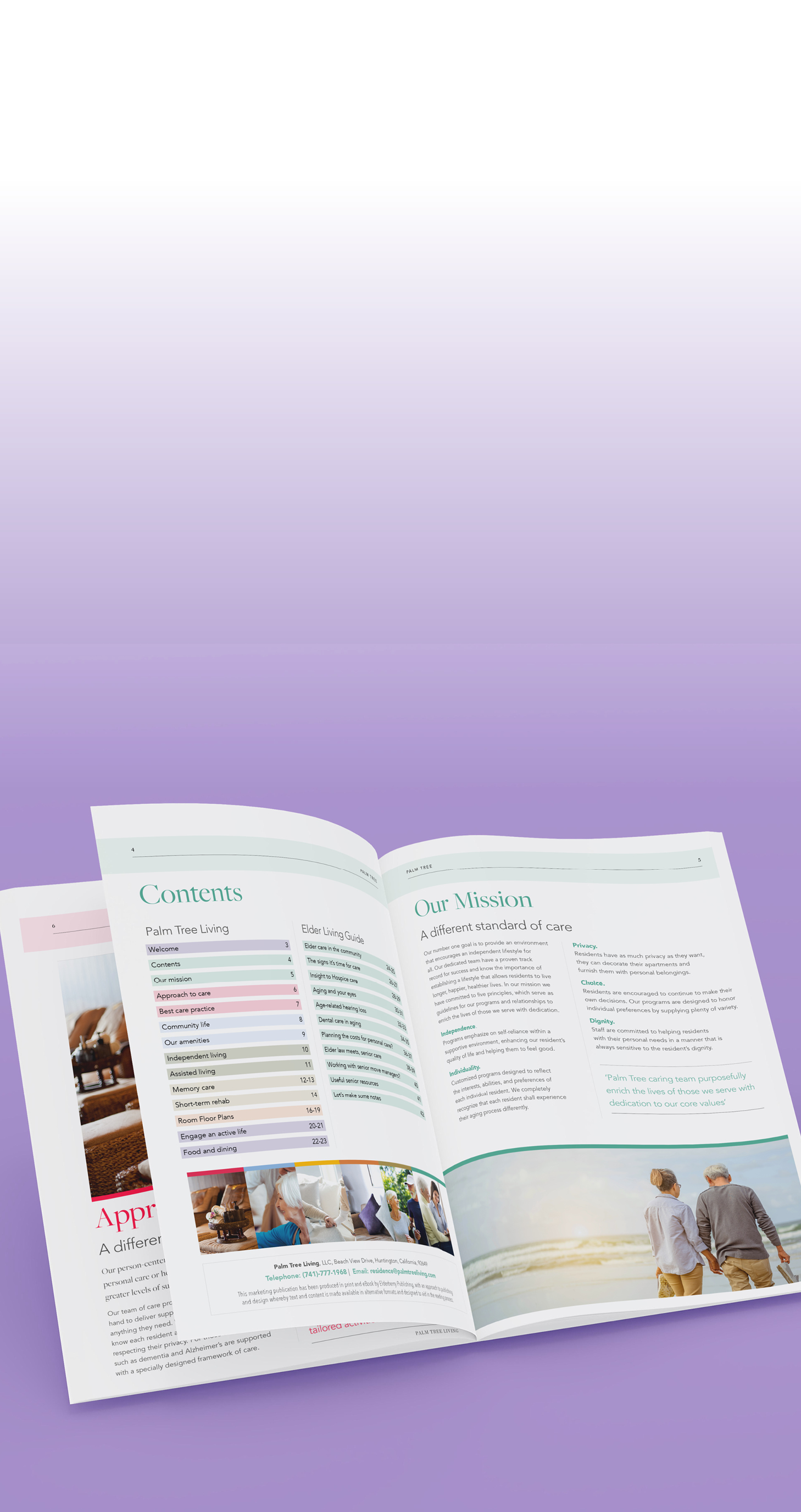 Design of a editorial magazine, showcasing graphic design services 
