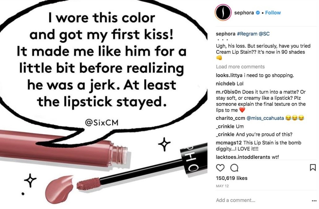 Instagram Post example