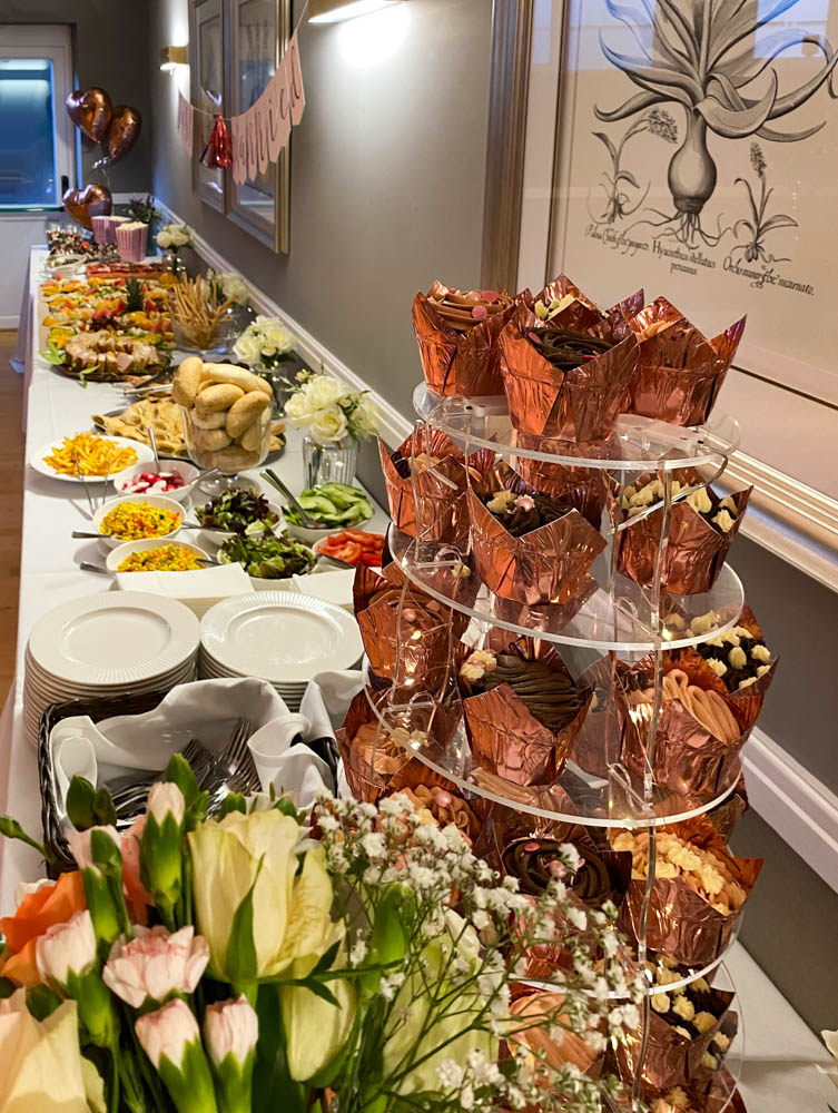 Wedding catering buffet style in the Ballroom