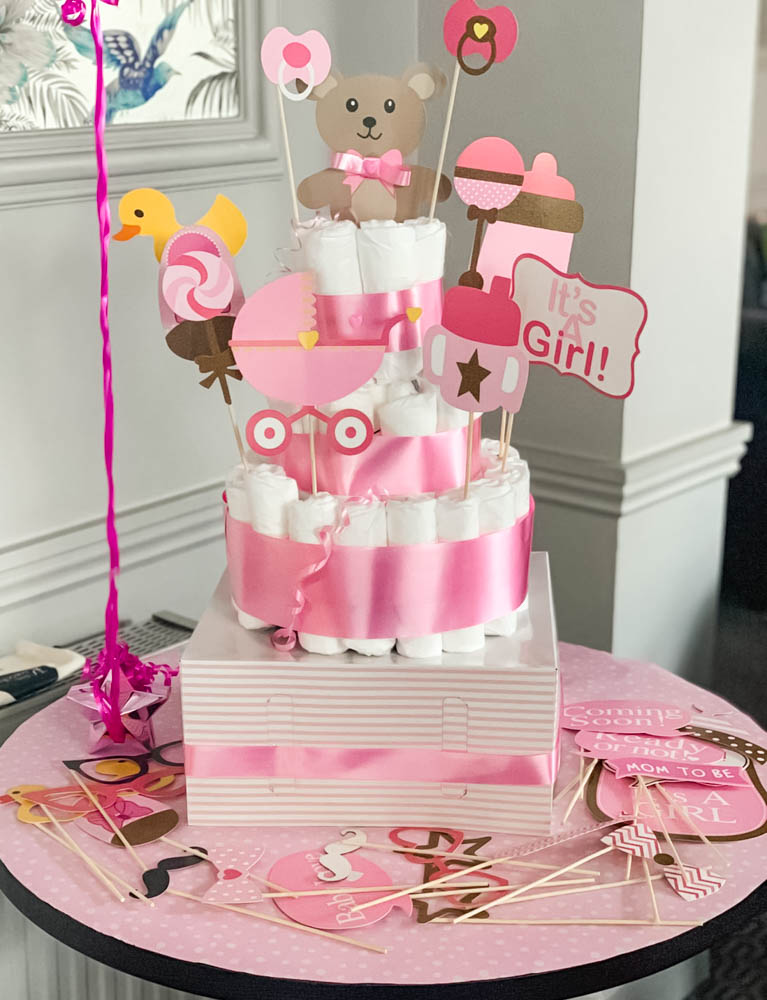 Baby shower centrepiece