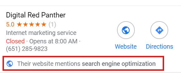 their website mentions a category