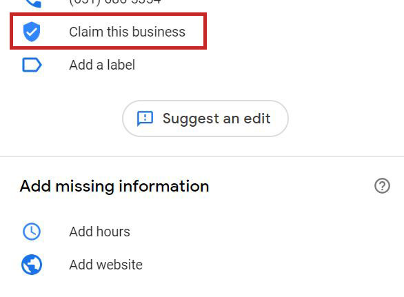 claim this gmb business