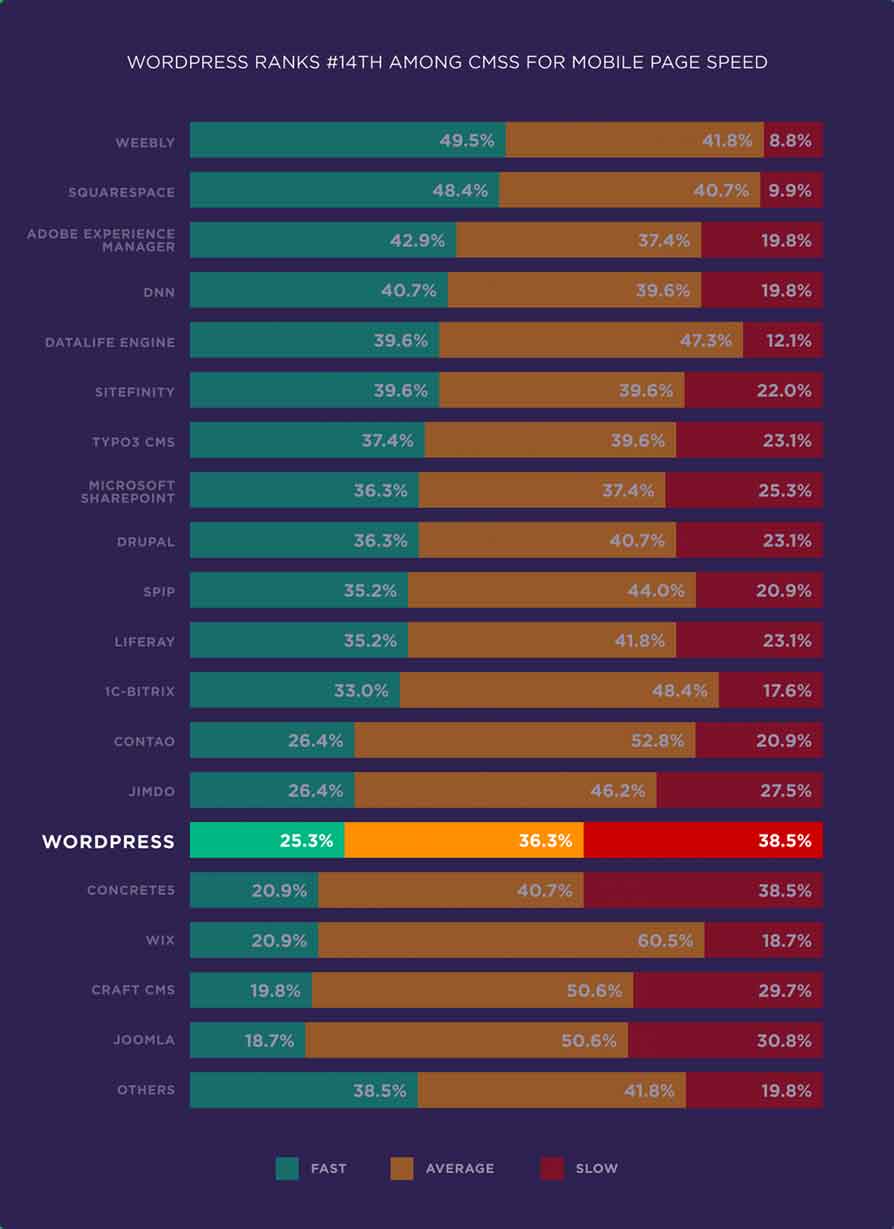 wordpress pagespeed ranking