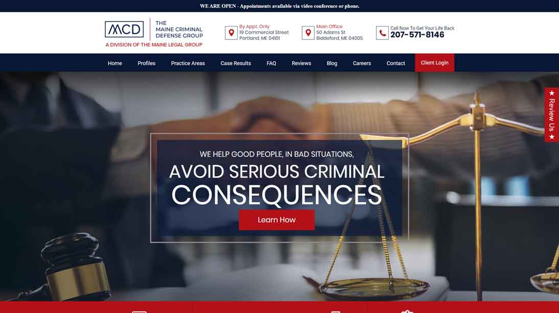 attorney homepage example website 6