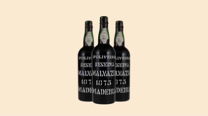 moscato wine: 1875 D'Oliveiras Moscatel Reserva Vintage, Madeira, Portugal