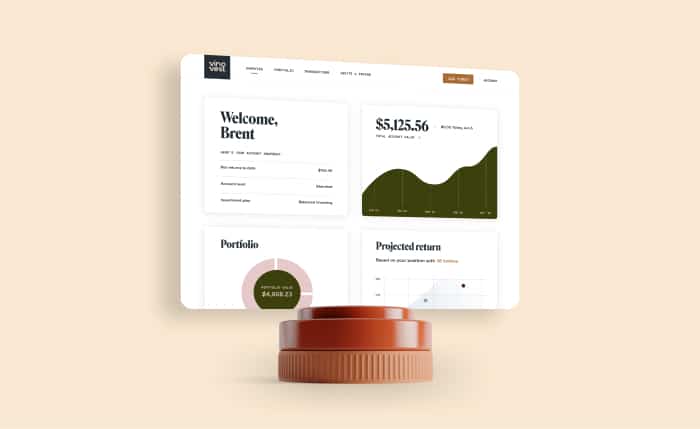Ice wine: Vinovest dashboard