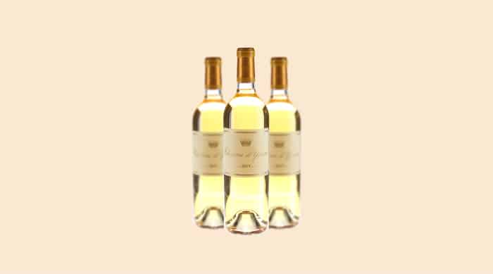 Sweet white wine: 2015 Chateau d'Yquem, Sauternes (France)