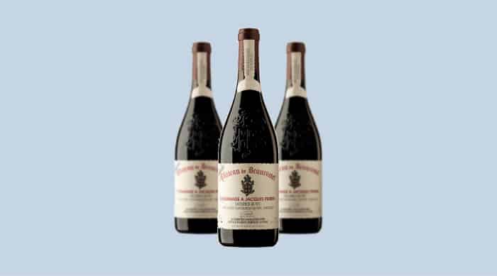 French red wine: 2016 Chateaux de Beaucastel Chateauneuf-du-Pape Grand Cuvee Hommage a Jacques Perrin, Rhone