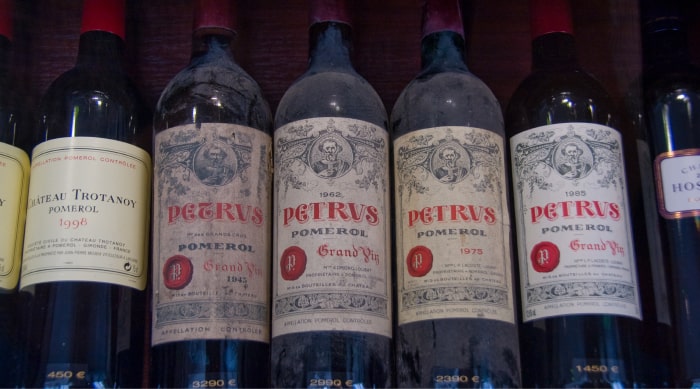 Rare wine: Pétrus, Pomerol, 1999