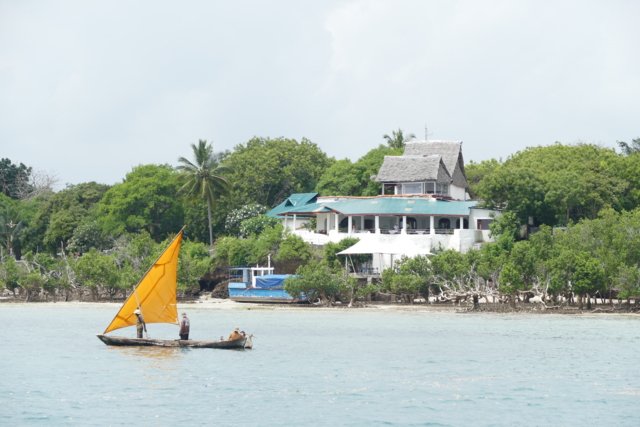 Det er flott ustikt fra Shimoni Reef Lodge