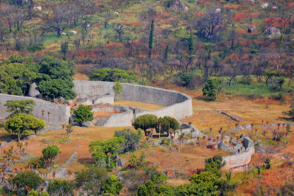 Ruinene i Zimbabwe.