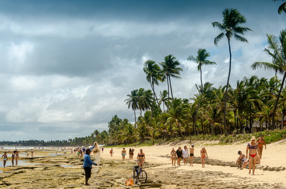 Morgen på stranden i Porto de Galinhas.