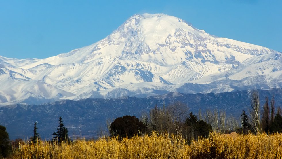 Tupungato volcano.