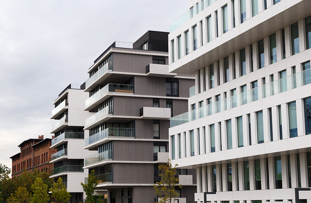 High rise apartment buildings