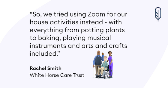 Care home lockdown story - White horse care trust