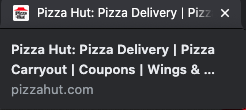 restaurant seo meta title example